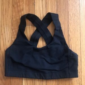Black Lululemon Racerback Bra, Size 6